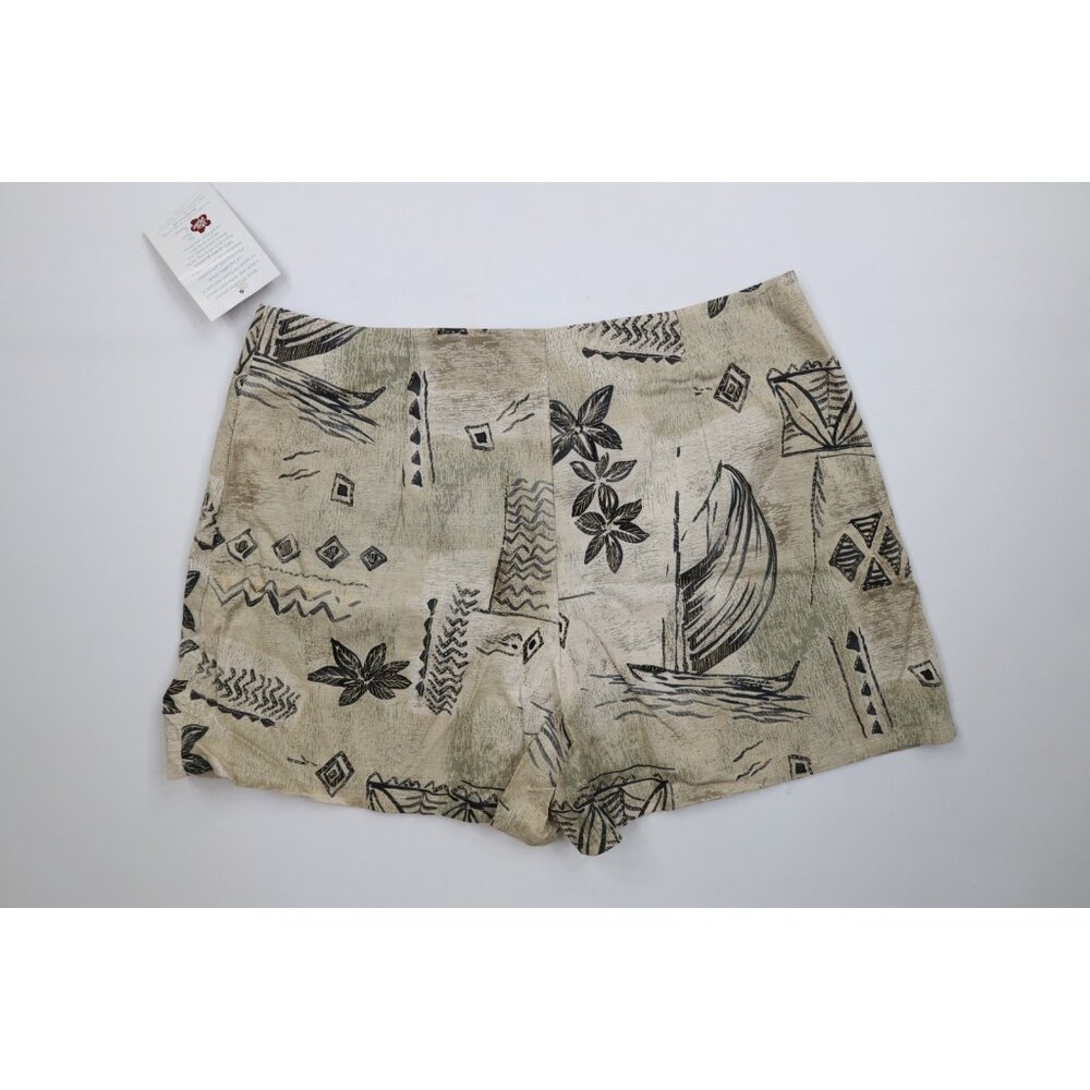 Deadstock Vtg 90s Hilo Hattie Womens XL 2 Piece Hawaiian Skort Halter Top USA - Picture 14 of 16